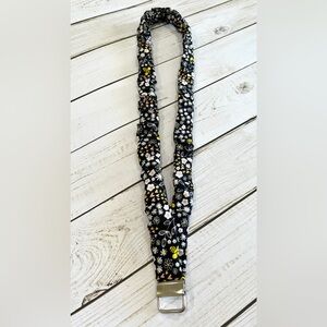 Floral Black Headband